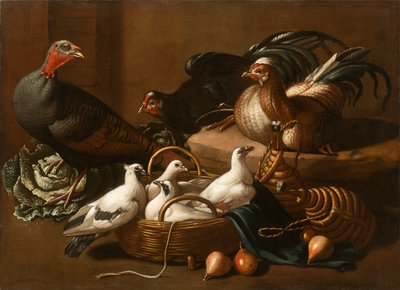 Mutfakta Kümes Hayvanları, 17. Yüzyıl Ortası.. by Kerckhoven