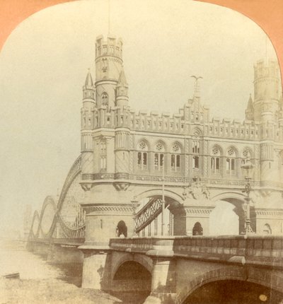 Kaiser Köprüsü, Hamburg, Almanya, 1896. by Keystone View Company