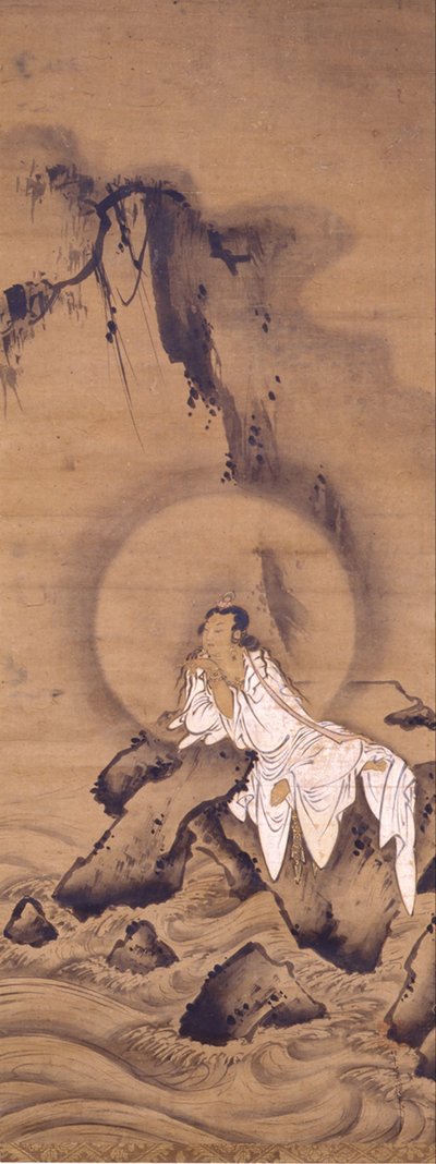 Beyaz elbiseli Kannon (Avalokitesvara) by Kichizan Mincho