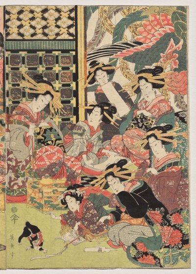 Zevk Alanlarında Seyir Halinden Bir Görüntü by Kikukawa Eizan