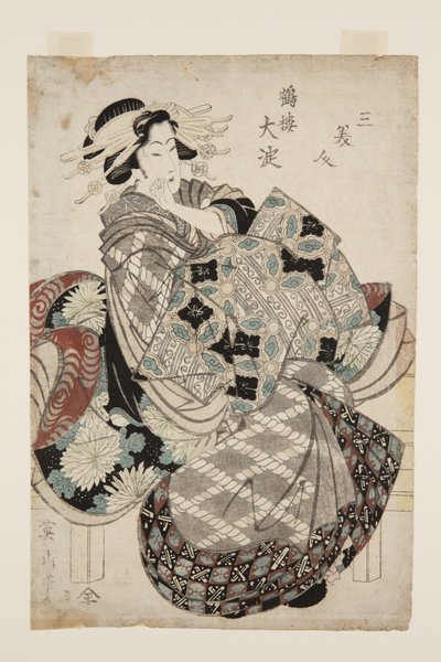 ? Tsuru-r'ın yodo'su? (Tsuru-r?? yodo) (renkli tahta baskı) by Kikukawa Eizan
