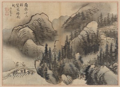 Yağmurlu Manzara, 18. yüzyılın sonları. by Kim Sugyu