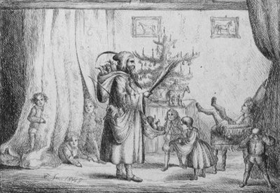 Noel Baba Kralın Çocuklarına Hediye Getiriyor by King of Portugal Fernando II