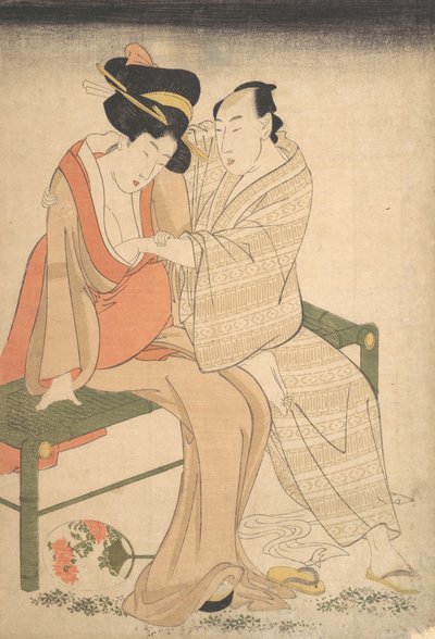 Bir Çift Aşıklar, 1795. by Kitagawa Utamaro