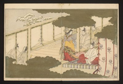 Karda bir mahkeme sahnesi by Kitagawa Utamaro