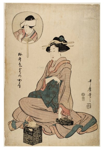 Bir eş gibi Aktör Segawa Roko by Kitagawa Utamaro