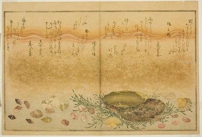 Chidori-dışarı, ağrı-dışarı, abalone, transfer-dışarı, asari-dışarı, plan d kişi Allah, k "tekniği fts te eh b zemin (gelgit kurutma) Bract) ” by Kitagawa Utamaro