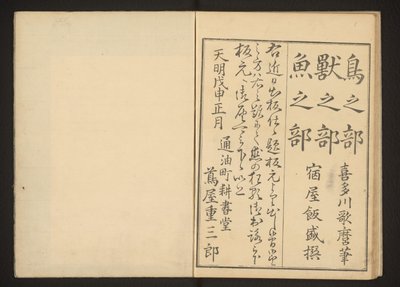 Kolofon by Kitagawa Utamaro