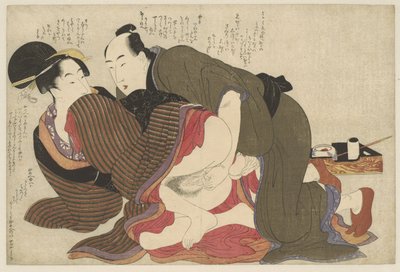 evli adam ve dul Negai no itoguchi (dizi adı) by Kitagawa Utamaro
