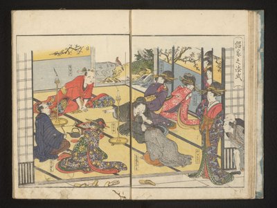 Lachende cariyeleri by Kitagawa Utamaro