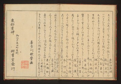 Şiir by Kitagawa Utamaro