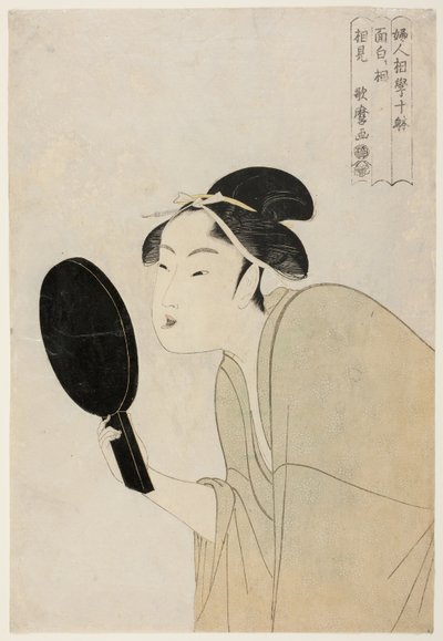 İlginç Tip (Omoshiroki so), “Kadınların Fizyonomi Çalışmasında On Tip” ("Fujin sogaku juttai") serisinden by Kitagawa Utamaro