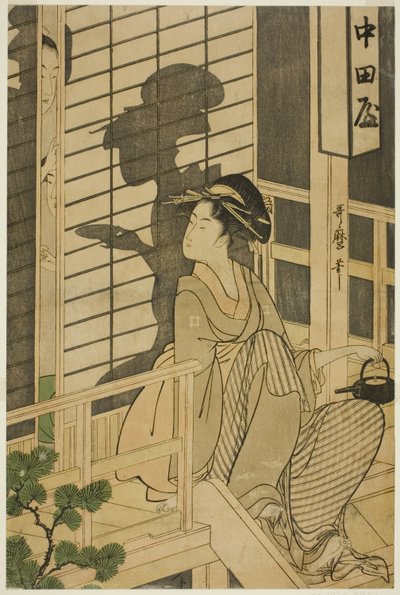 Nakadaya çayevi by Kitagawa Utamaro
