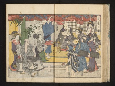 Fener şenliği hazırlıkları by Kitagawa Utamaro