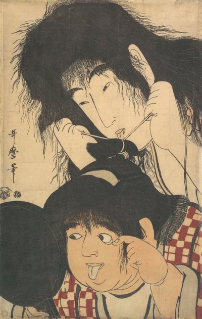 Yama-uba planı Kintaro, değil mi? 1795. by Kitagawa Utamaro