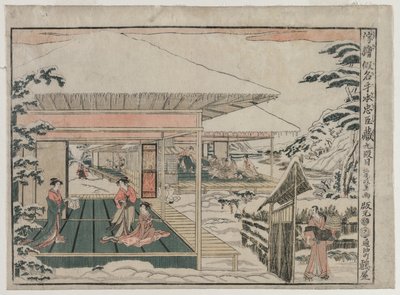 Chushingura: Perde IX (The Treasure House of Loyalty için Perspektif Resimler dizisinden) by Kitao Masayoshi