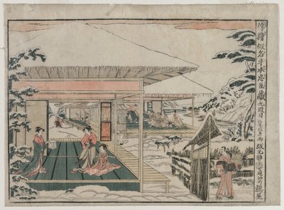 Chushingura: The Treasure House of Loyalty için Perspective Pictures serisinden IX. Perde, c. 179 by Kitao Masayoshi