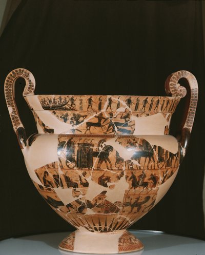 Ergotimos tarafından yapılan Francois Vazo (MÖ 575-560) MÖ c.570 (seramik) by Kleitias Kleitias