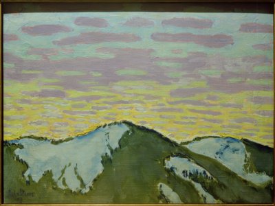 Karda dağ zirveleri by Koloman Moser