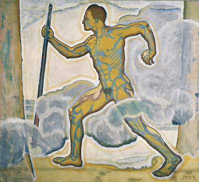 Der Wanderer - Yürüyüşçü ... (tuval üzerine yağlıboya) by Koloman Moser