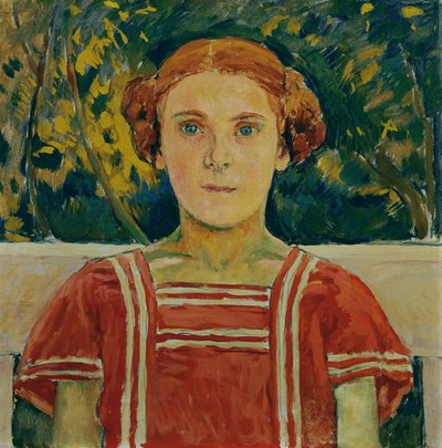 Elisabeth Steindl, sanatçının yeğeni by Koloman Moser