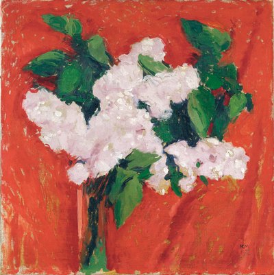 Flieder - Leylak ... (tuval üzerine yağlıboya) by Koloman Moser