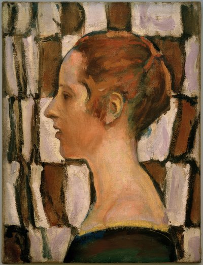 Profildeki kız portresi by Koloman Moser