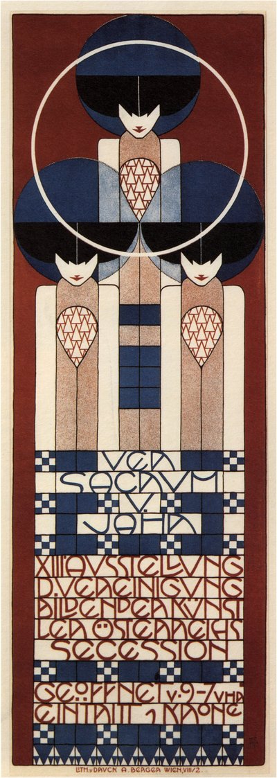 Viyana Ayrılık Sergisi Afişi, 1902 by Koloman Moser