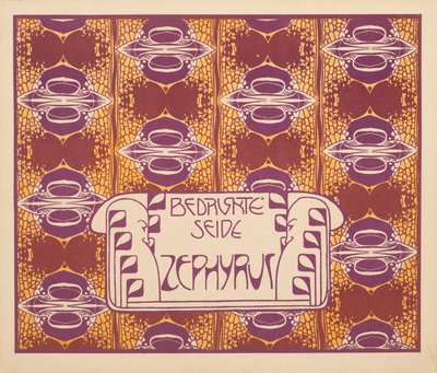 Baskılı İpek Zephyr, 1901. by Koloman Moser
