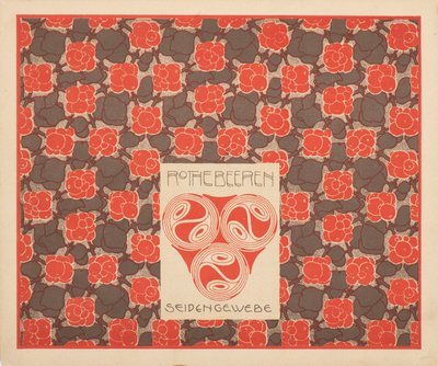 Kırmızı Karpuz İpek Kumaş, 1901. by Koloman Moser