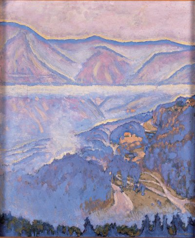 Regentag - Yağmurlu bir gün ... (tuval üzerine yağlıboya) by Koloman Moser
