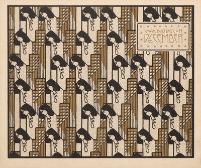 Duvar dekorasyonu Aralık 1901. by Koloman Moser