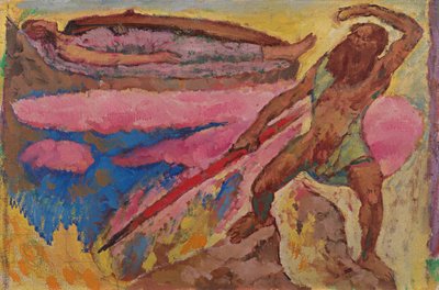 Wotan ve Brünhilde, c. 1916 by Koloman Moser