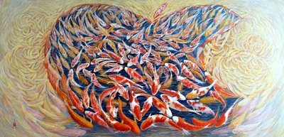 Ben En İyiyim, 2013 (pirinç kağıdına doğu guajı) by Komi Chen