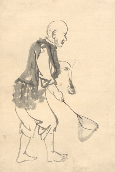 Karides Balıkçısı. by Kono Bairei
