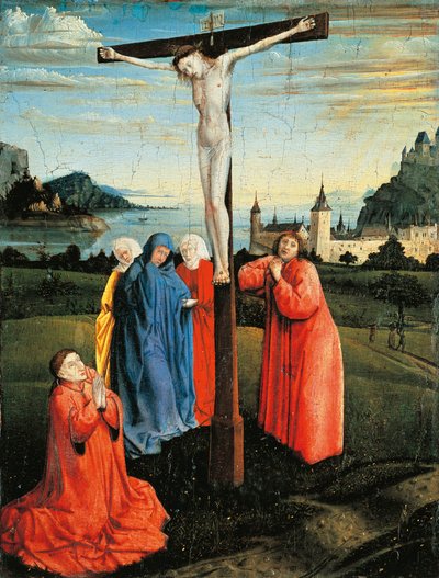 İsa çarmıhta, c.1430-33 (panelde yağlı boya) by Konrad Witz