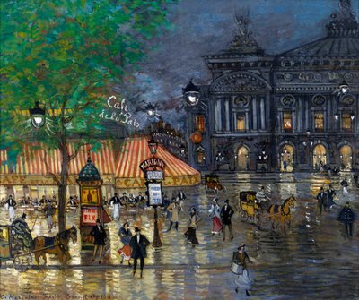 Opera Meydanı, Paris by Konstantin Alekseevich Korovin