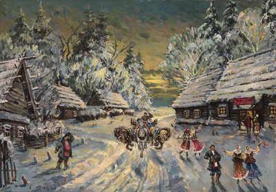 Rus Kış by Konstantin Alekseevich Korovin