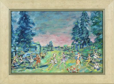 A. Adam tarafından Corsair balesi için sahne tasarımı, 1914 by Konstantin Alekseevich Korovin