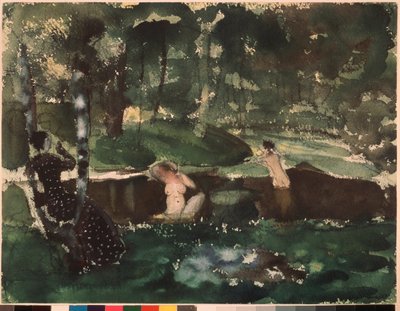 banyo yapanlar by Konstantin Andreevic Somov