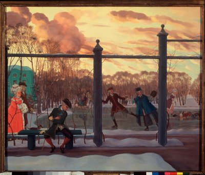 Kış mevsimi. Pist. Konstantin (Constantin) Andreyevich Somov