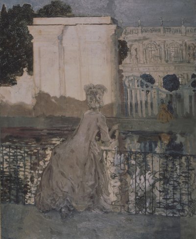 havuzdaki bayan by Konstantin Andreevic Somov