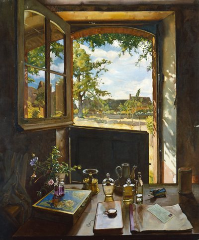 Bahçede Açık Kapı by Konstantin Andreevic Somov