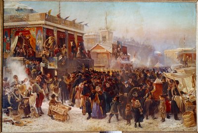St. Petersburg Sokak Tiyatrosu Gösterisinde Admiraut Meydanı
