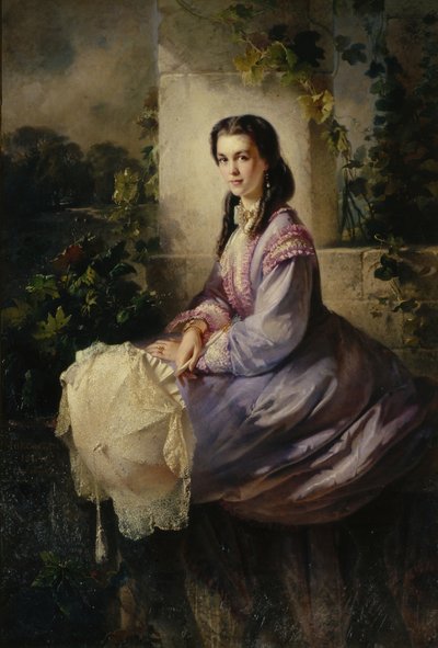 Kontes SL Stroganova'nın Portresi, 1864 by Konstantin Egorovich Makovsky