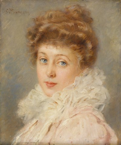 Zarif Bir Kadının Portresi, by Konstantin Egorovich Makovsky