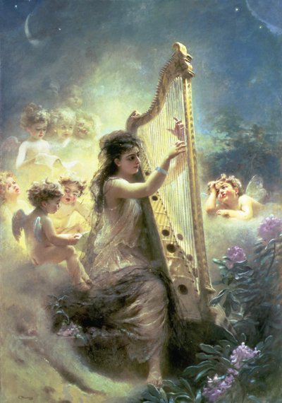 Aşkın Yemeği (tuval üzerine yağlı boya) by Konstantin Egorovich Makovsky