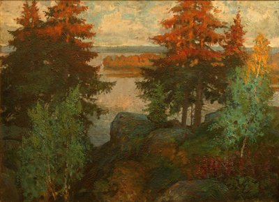 Sonbahar Manzarası, 1920 by Konstantin Ivanovich Gorbatov