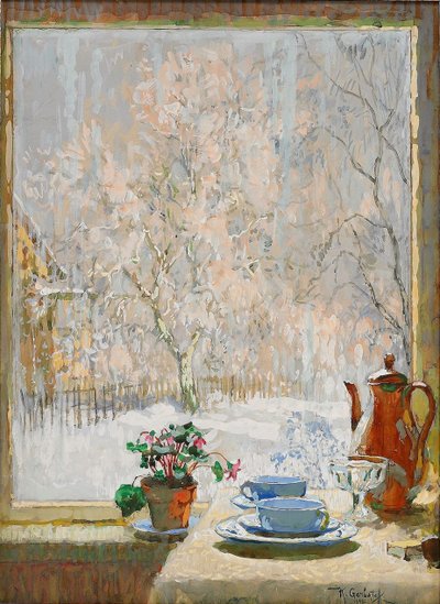 Kışın Pencereden, 1945 by Konstantin Ivanovich Gorbatov
