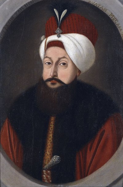 Sultan III. Selim (1761-1808) - Peinture de Konstantin Kapıdağlı (aktif 1789-1806), c. 1800 - Karton üzeri yağlı boya, 37x26 - Özel Koleksiyon by Konstantin Kapidagli
